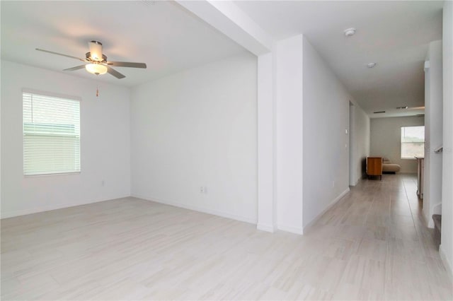 empty room with ceiling fan