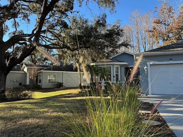 ranch-style house with a garage