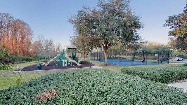 exterior space featuring a playground