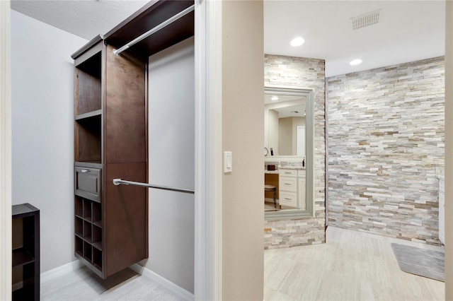 bathroom featuring hardwood / wood-style floors