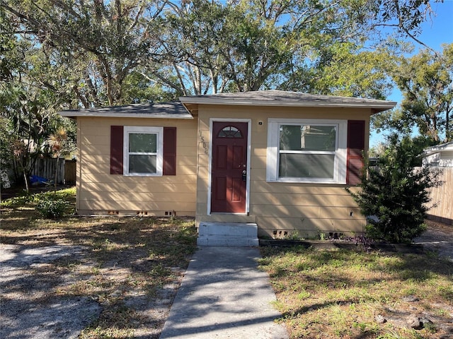 view of front of home