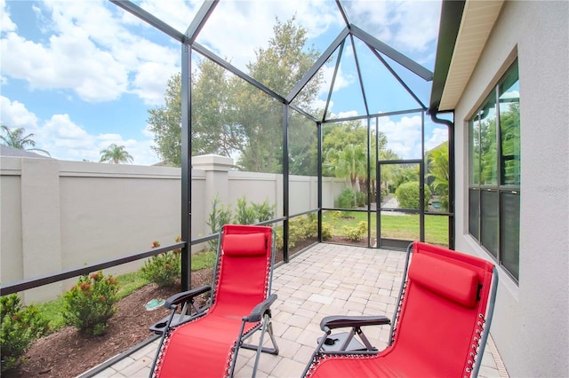 view of sunroom / solarium