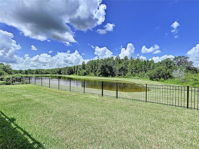 view of yard with a rural view