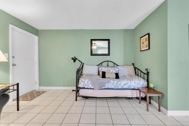 view of tiled bedroom