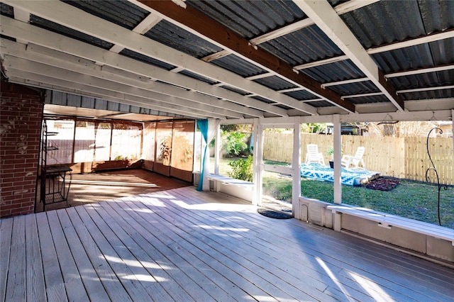 2005 E Crenshaw St, Tampa, FL 33610 - view of wooden deck