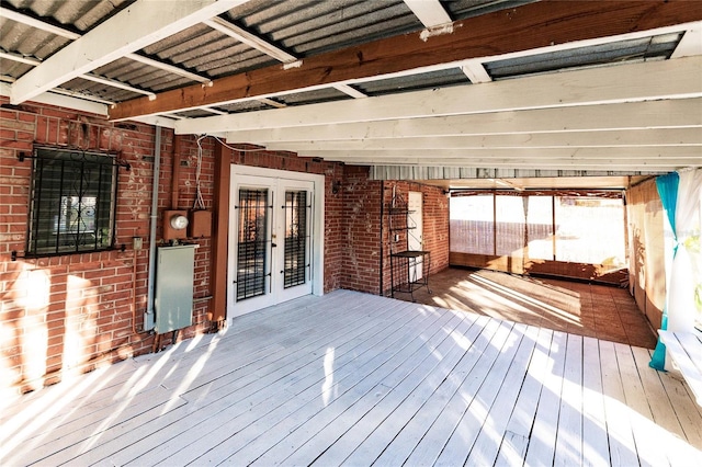 2005 E Crenshaw St, Tampa, FL 33610 - deck featuring french doors