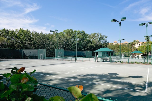 view of tennis court