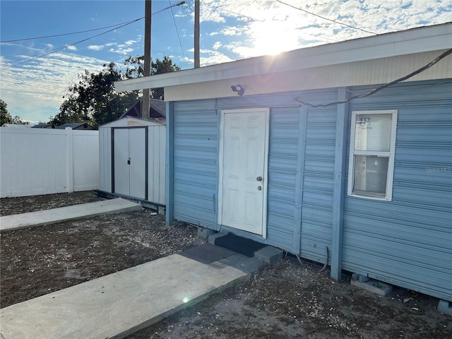 view of outbuilding