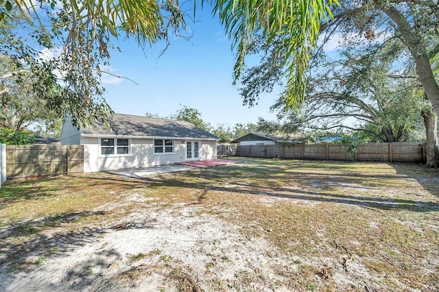 rear view of house with a patio area