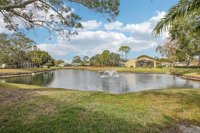 view of water feature