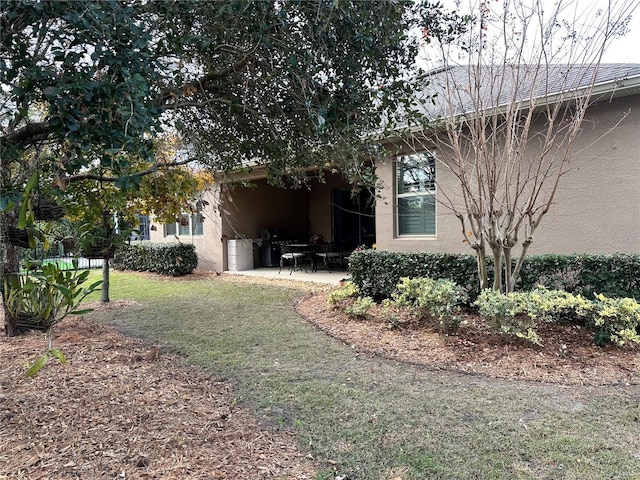 view of yard featuring a patio area