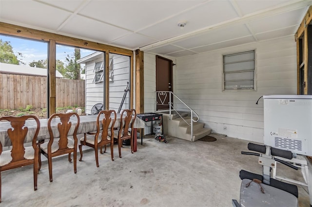 view of sunroom / solarium