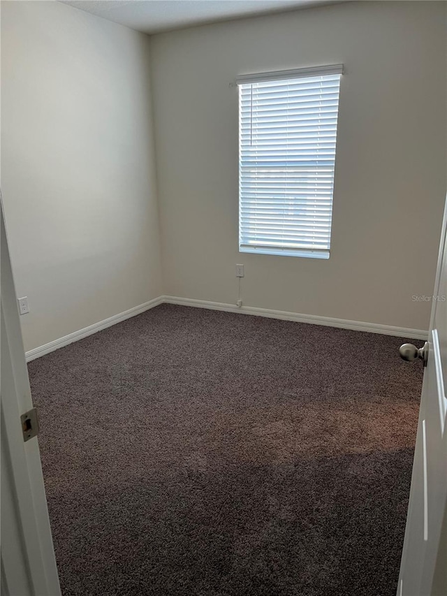 unfurnished room featuring carpet