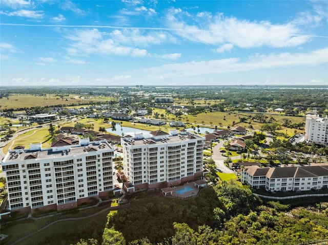 bird's eye view with a view of city