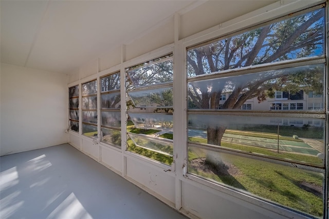 view of sunroom