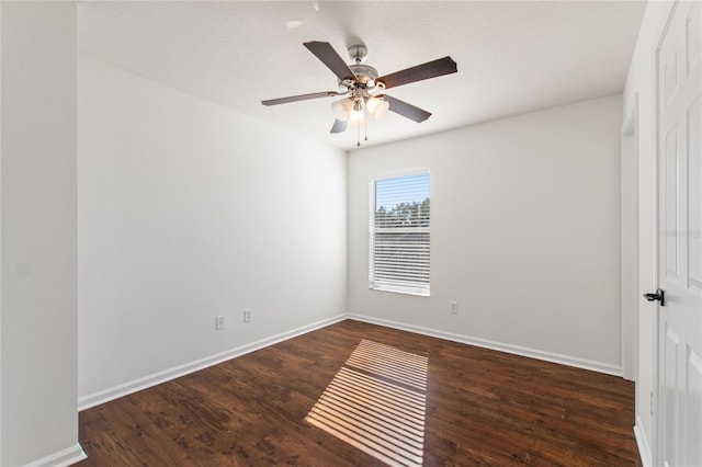 interior space with dark hardwood / wood-style floors