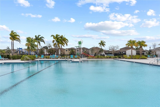 view of pool