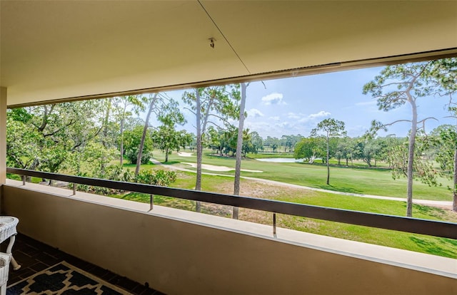 view of balcony