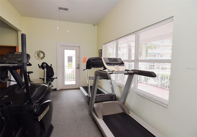 view of exercise room