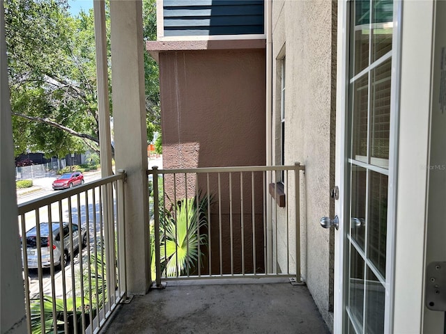 view of balcony