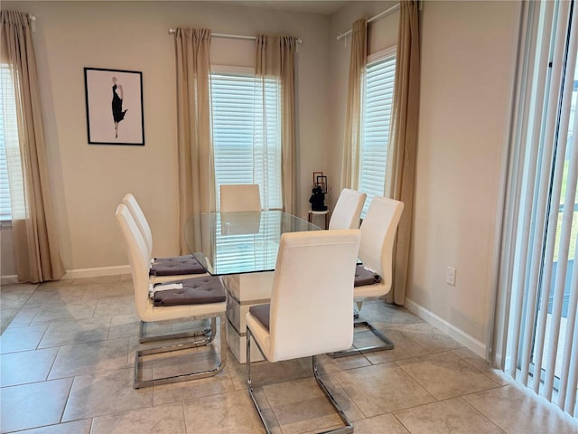 dining room with a healthy amount of sunlight