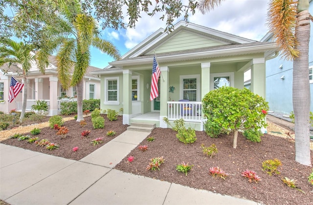 view of front of house featuring a porch