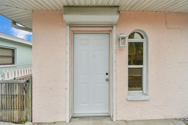 view of entrance to property