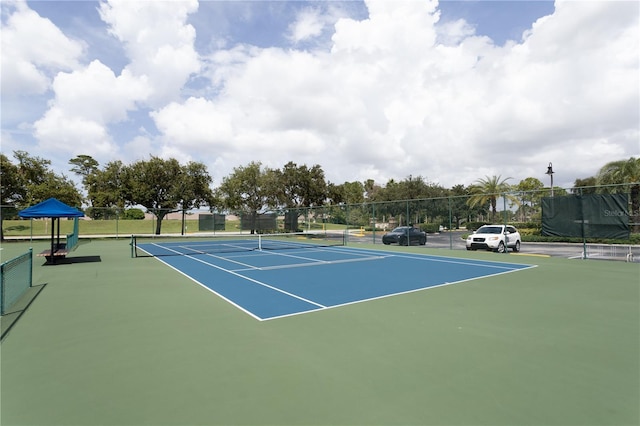 view of sport court featuring basketball court