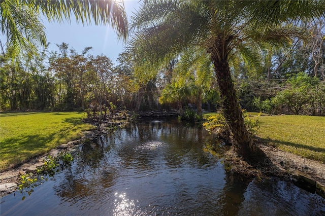 view of water feature