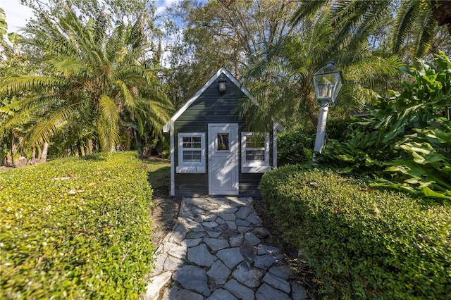 view of outbuilding with an outbuilding