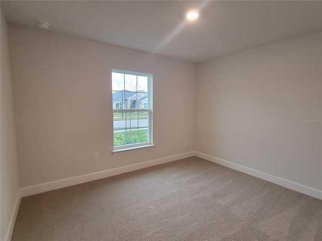 view of carpeted empty room