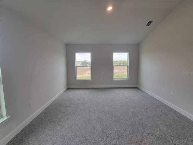 view of carpeted empty room