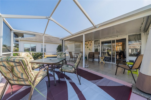 view of sunroom / solarium