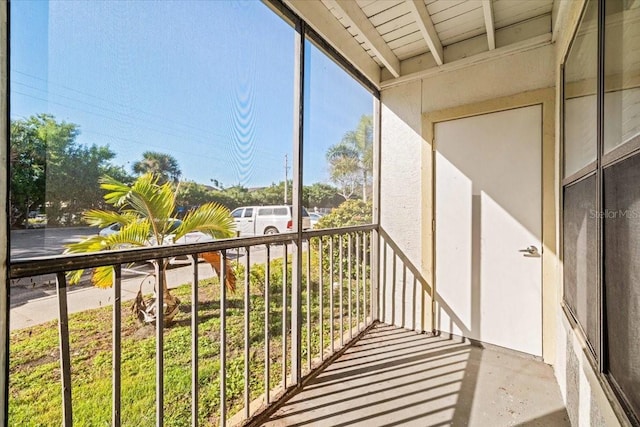 view of balcony