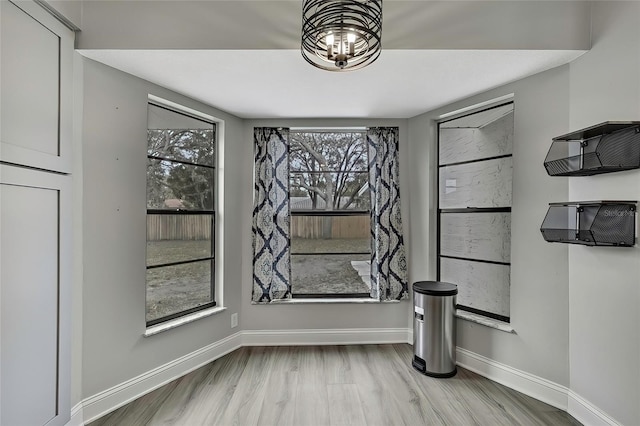 interior space with wood-type flooring