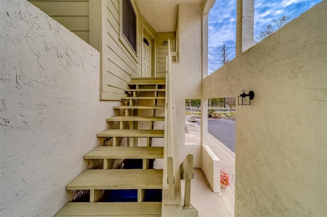 view of staircase