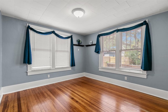 empty room with wood-type flooring