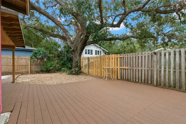 view of wooden terrace