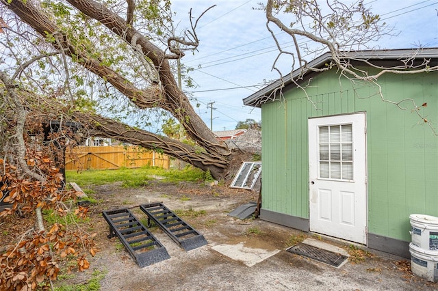 view of outdoor structure