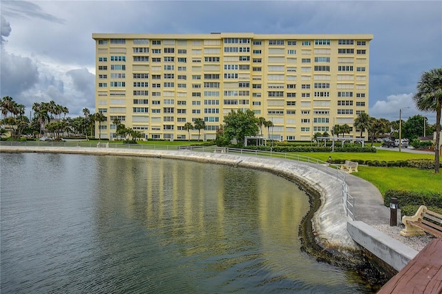 view of water feature