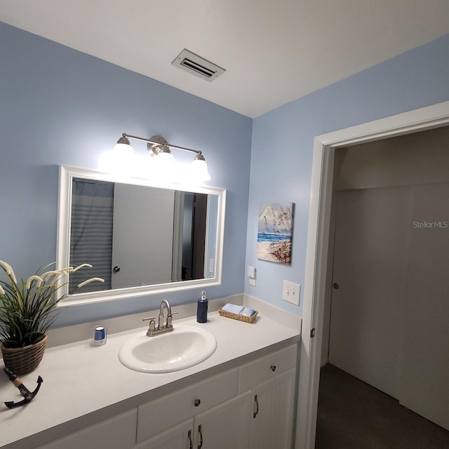 bathroom featuring vanity