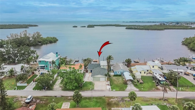 1022 Canal St, Ruskin, FL 33570 - aerial overview of property's location featuring a nearby body of water and nearby suburban area