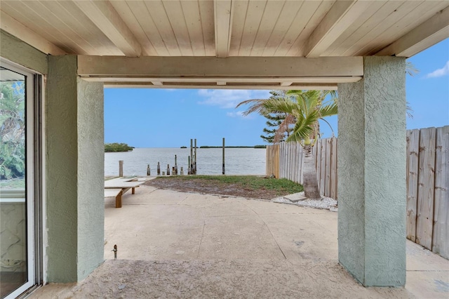 1022 Canal St, Ruskin, FL 33570 - view of patio / terrace featuring a water view