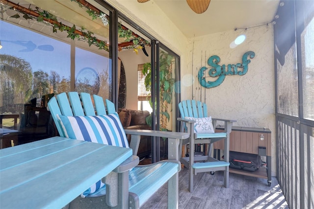 view of sunroom / solarium