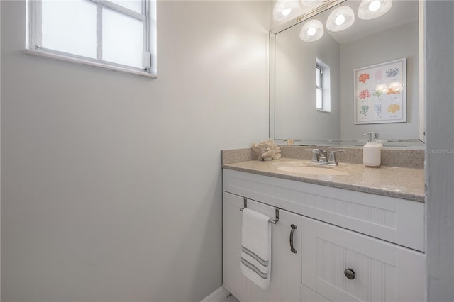 bathroom with vanity