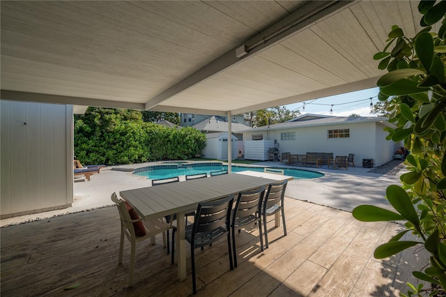 view of pool with a patio area