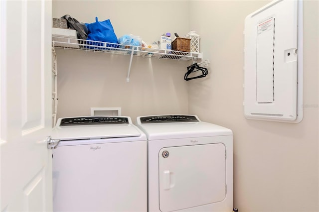 laundry room featuring laundry area and washer and dryer