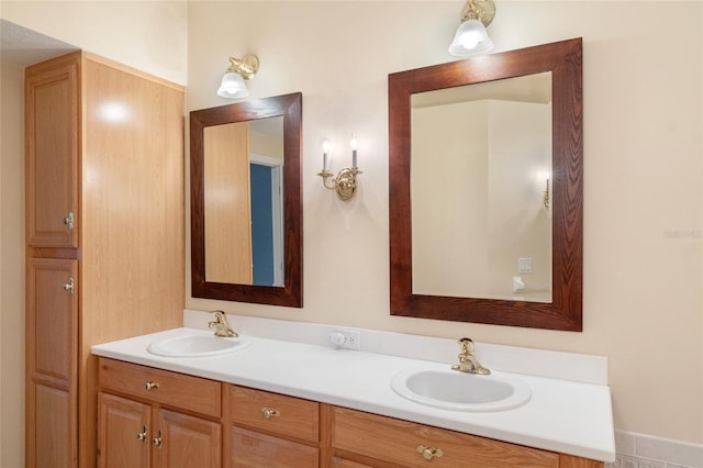 bathroom with vanity