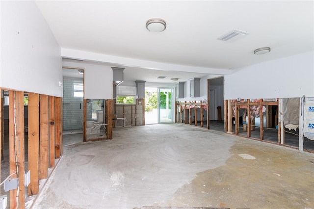 miscellaneous room featuring concrete flooring