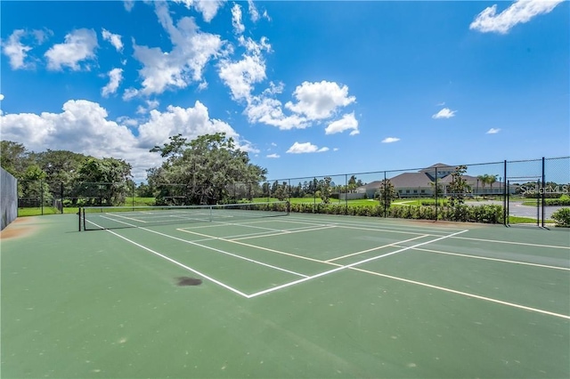 view of sport court